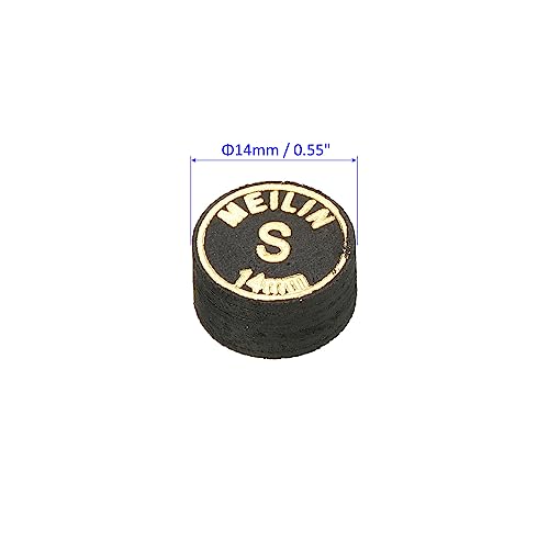 M METERXITY 4 Pack Pool Cue Tips, Laminated Billiard Cue Tips, Super Soft Multiple Layer Faux Leather - Image 4