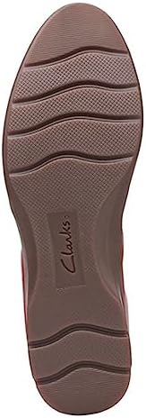 Clarks Women's Jenette Ruby Loafer, Red Leather, 8 | Image 7