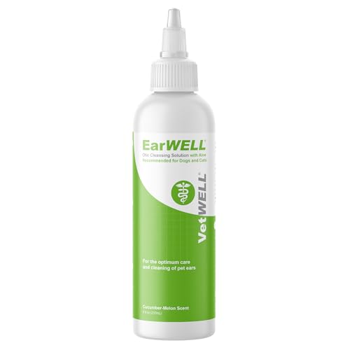VetWELL Ear Cleaner for Dogs and Cats - Otic Rinse for Infections and Controlling Ear Infections and...