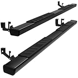 Tyger Auto 4' Riser Running Boards Compatible with 2002-2008 Dodge Ram 1500; 2003-2009 2500 / 3500 | Quad Cab | TG-RS2D40058 | Side Step Rails Nerf Bars, Black