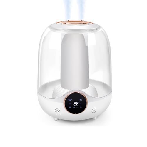 Humidifier for Bedroom, Humidifiers for Baby, 3L Cool Mist for Large Room, Bedroom Humidifiers Cool Mist Air Humidifier Quiet for Home and Office, Humidifier Whisper Quiet for Bedroom