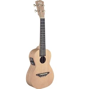 Stagg UCX-SPA-SE Spalted Maple Concert Acoustic-Electric Ukulele with Solid Spruce Top – Natural Matte