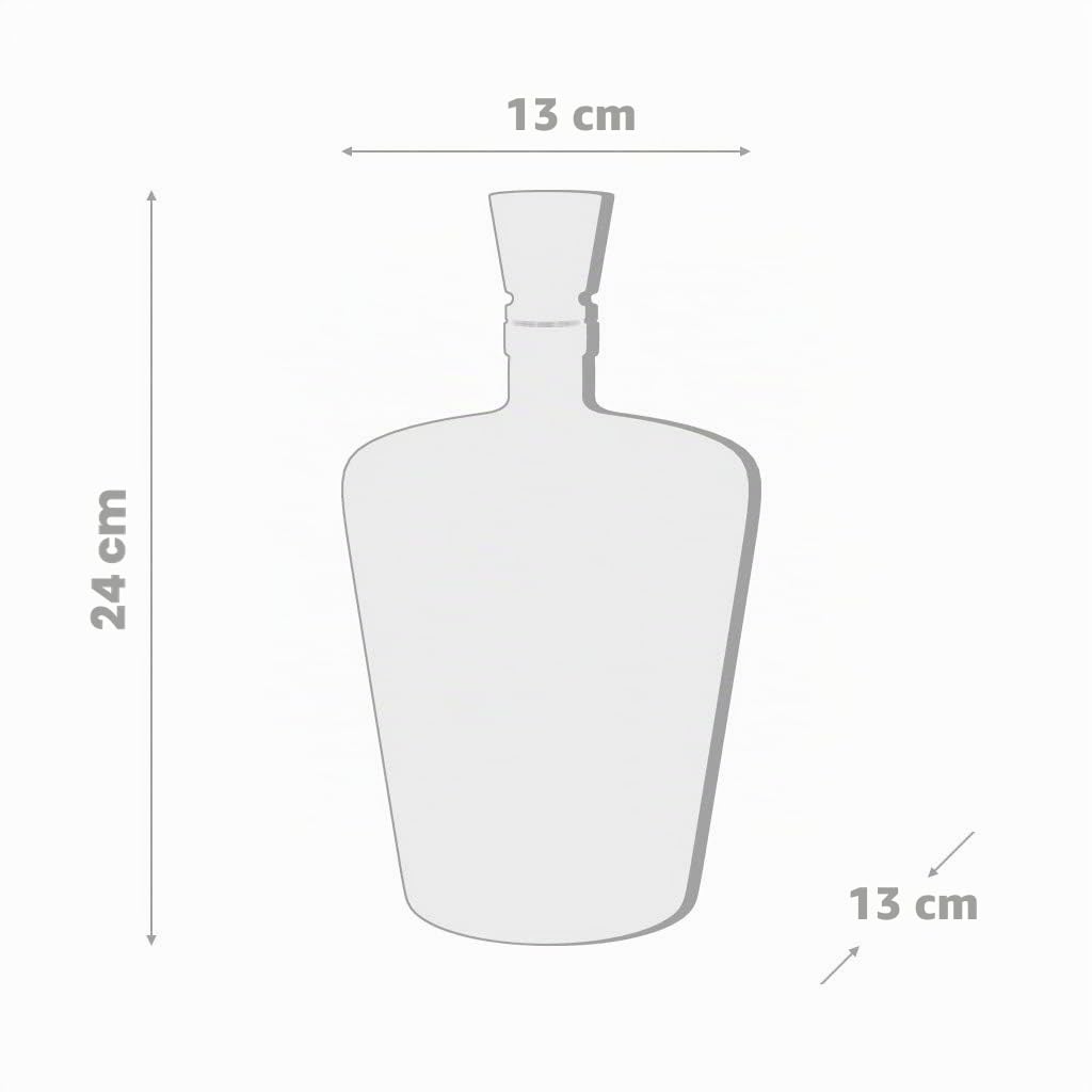 Balvi - décanteur à Whisky Poison. Bouteille à Liqueur d'1 Litre. Contient Une tête de Mort à l'intér