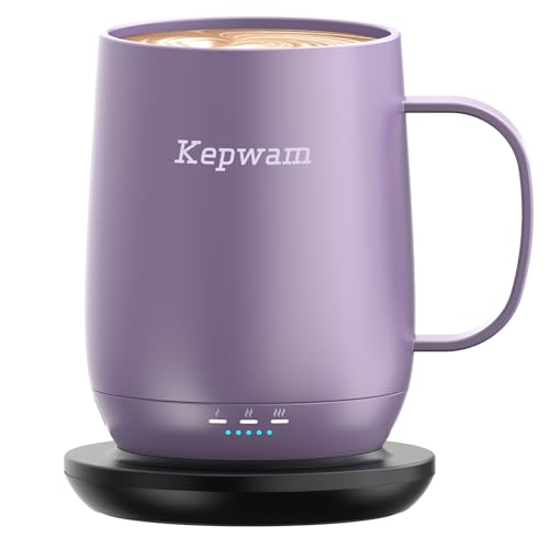 Self Heating Coffee Mug, 16oz Smart Heated Coffee Mug, 150 Min Ba...