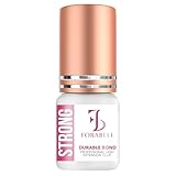 Forabeli Strong Eyelash Extension Glue | Volume Lash Adhesive | 2-3 Second Drying Time | 6 Weeks Retention | for Volume & Classic Lashes | Black, 5ml