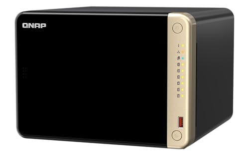 Image of QNAP TS-664-8G-US 6 Bay High-Performance Desktop NAS with Intel Celeron Quad-core Processor, M.2 PCIe Slots and Dual 2.5GbE (2.5G /1G /100M) Network Connectivity (Diskless)