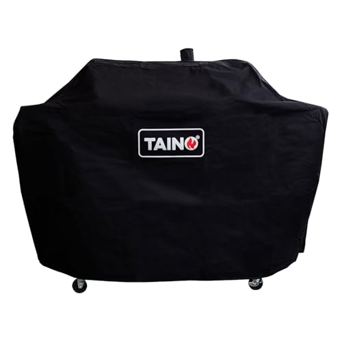 TAINO Hero Duo Abdeckung Haube Regenschutz für Combi Smoker Gasgrill Holzkohlegrill Oxford Gewebe 162x53x100cm (BxTxH)