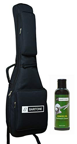Image of Baritone Case for Double Padded Bag /Cover /Case For All Electric Guitars of Yamaha Pacifica /Vault /Fender /Hobner /Gibson Squier Bullet Strat with Guitar Fretboard Polish