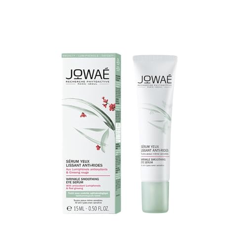JOWAÉ Siero Contorno Occhi Antirughe Levigante con Ginseng Rosso, per tutti i Tipi di Pelle, anche Sensibile, Formato da 15 ml