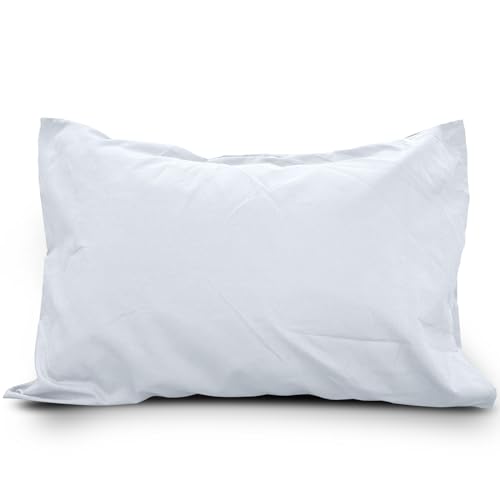枕カバー ピローケース 封筒式 ホテル品質 抗菌 防臭 防ダニ 無地 柔らかい 洗い替え 洗える (ホワイト, 63*43CM(1枚))