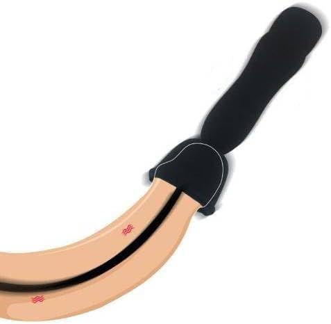 Silicone Urethral Sounds Dilator Male Vibrator Penis Training Multiple Vibrating Glans Trainer Stimulation Stretching for Men Sex Toy 16 Shock Orgasm Stimulation USB Charge, Black