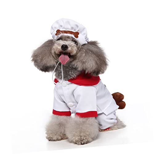 Disfraz para perro SUPVOX XL Halloween blanco miniatura 3