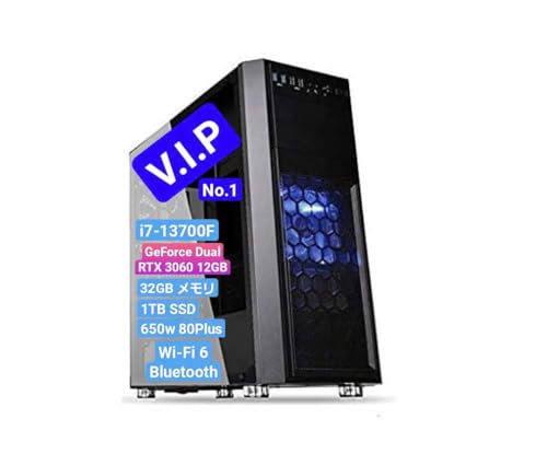 ダルマPC (DarumaPC) WiFi6 + Bluetooth デスクトップパソコン ゲーミングPC (Windows 11 Pro【Office 2021】, i7-13700F|3060 12GB| 32GB|SSD 1TB)