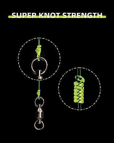 Image of BLUEWING Monofilament Fishing Line Clear Mono Fish Wire Thin Diameter String 6-400 lbs, 50-3000 Yards