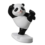 Vynetra Supporto per telefono in resina con disegni di panda supporto multifunzione per tablet organizer da scrivania per bambini adulti amico panda supporto per telefono per scrivania