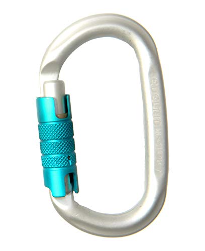 Edelrid Oval Power 2400 Triple Lock 24KN Climbing Carabiner - Lightweight and Strong (76g) - CE 0333 Certified (B07ZJL253K) Amazon Price History, Amazon Price Tracker