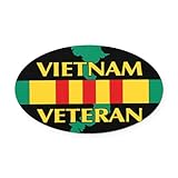CafePress Vietnam Veteran Oval Car Magnet, Euro Oval Bumper Magnet