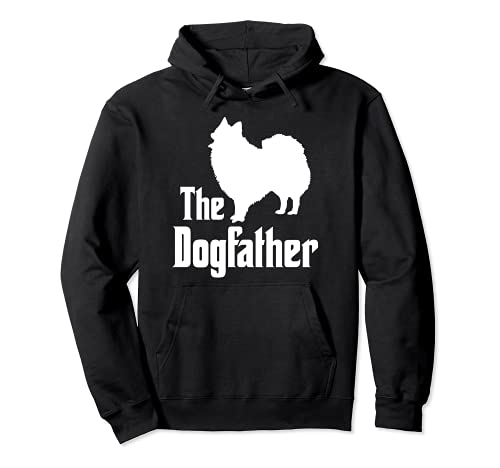 The Dogfather - funny dog gift, funny Japanese Spitz Pullover Hoodie, Black