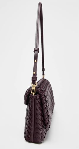 Woven Crescent Hobo Bags Women Trendy PU Leather Underarm Shoulder Bag Cute Crossbody Purse Top-Handle Tote Handbag 20254