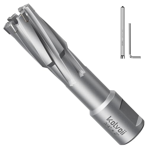 Kolvoii TCT Annular Cutter 3/4" Diameter x 2" Depth, Mag Drill Bit