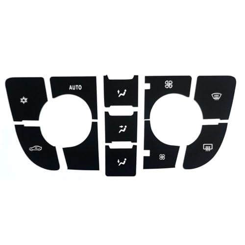 Autocollant bouton climatisation Opel Meriva B 2009-2015 noir mat