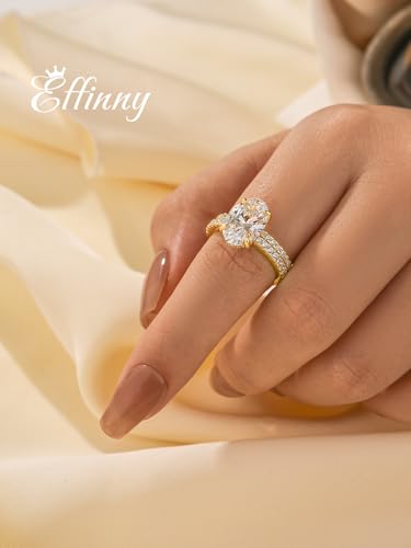 3.5ct Elongated Oval Cut Engagement Ring Set,925 Sterling Silver Bridal Ring Set with Half Eternity Wedding Ring4
