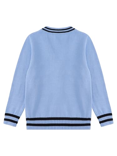 Boys School Uniform Cardigan Sweater Girls Long Sleeve V-Neck Soft Cotton Knitwear Coat 3-14 Years2