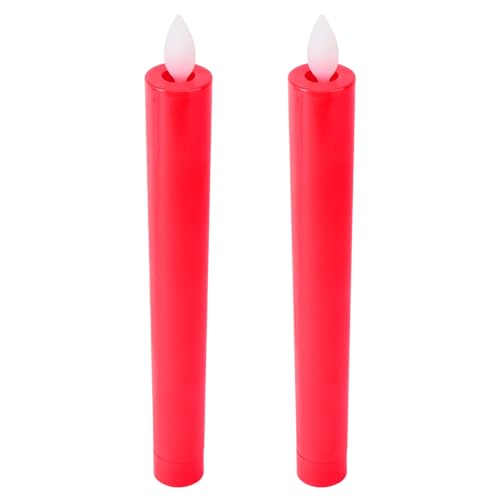 Velas LED rojas sin llama seguras para evitar riesgos con mascotas