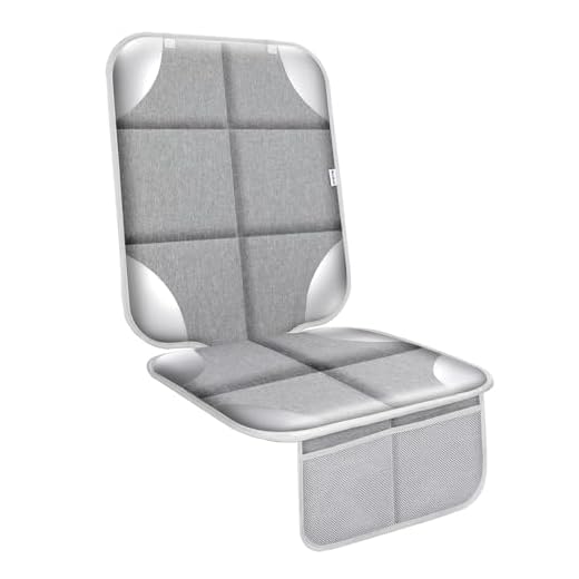 Car Seat Protector for Child Car Seat, Waterproof 600D Thickest with Non Slip Backing Padding Car Seat Cover Mat Protector for Leather Seats (1 Pack,Black)