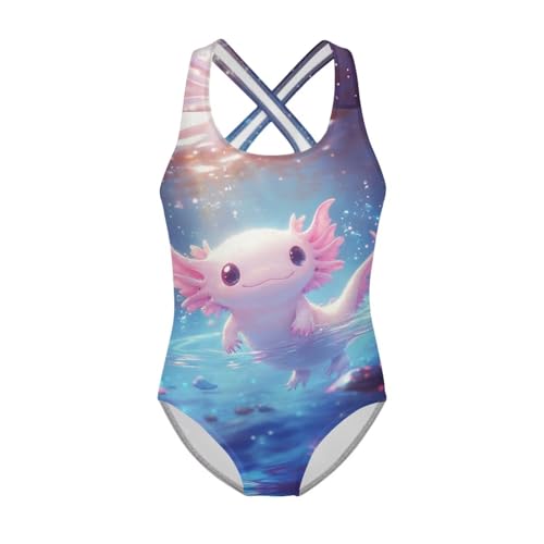 Image of Girls One-Piece Swimsuit for Swimming Lessons Beach Volleyball Pool Party Outdoor Training Quick Dry
