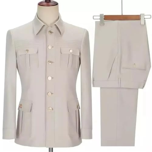 Men Business Formal Blazer Suits Causal Party Groom Prom Homme Wedding Prom 2 Pcs Sets4