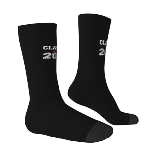 Class Of 2028 Graduation High School College Senior Moisture Wicking Crew Socks Athletic Half Calf Socks Unisex Novelty Design Comfortable Breathable53