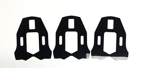 Good Vibration Leg Length Spacer TIME I-Clic I-Clic2 Xpresso Cafe Road Bicycle Pedal Cleat Shim (Black, 8mm [ 8pcs ] + Wedge)