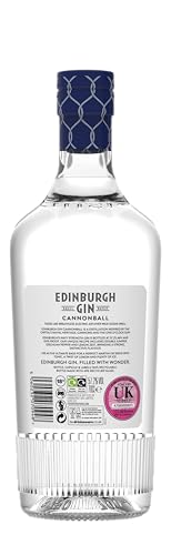 Edinburgh Gin Navy Strength Cannonball Gin 70cl | 57.2% ABV | High ABV London Dry | Award Winning Premium Gin | Double Juniper, Citrus and Szechuan Pepper | Perfect for Cocktails and Gifts