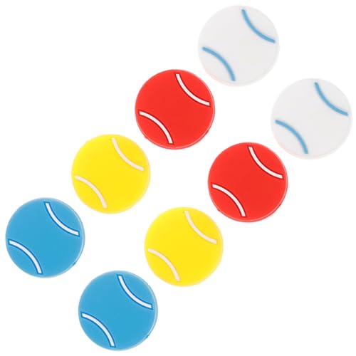 Abaodam 8Pcs Silicone Tennis Racket Dampers Vibrant Colors for Enhanced Control and Comfort Tennis Play Players