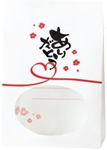 （まとめ） シモジマ 窓付袋 ありがとう〔×10セット〕 シモジマ 窓付袋 ありがとう ×１０セット お徳用 まとめ買い