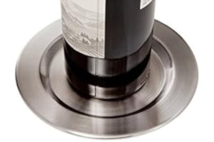 Set of 4 Brushed Stainless Steel Smooth Pratique Bottle Coasters