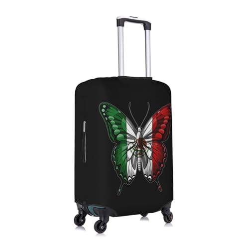 Butterfly Mexico Mexican Mex Flag Travel Luggage Cover Washable Suitcase Case Suitcase Protector Fit Luggage Cover Large3