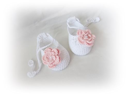 Crochet Baby Shoes, Newborn Girl shoes, Baby Shower Gift (3-6 months)2