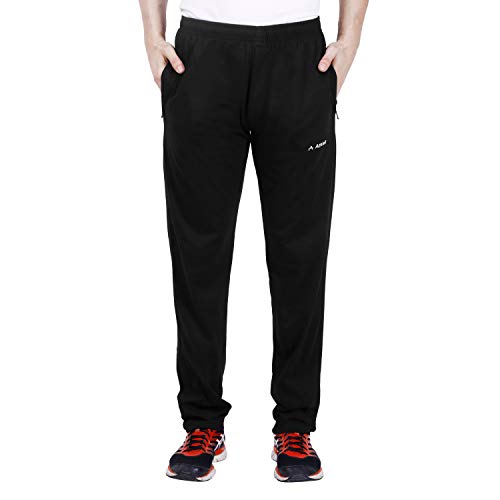 Image of Trackpants for Men - Regular Fit, Cotton Hoisery, Ultra Soft, Comfortable, Lightweight, Ziper Pockets, Front Zip, Back Pocket, Solid Mnimal
