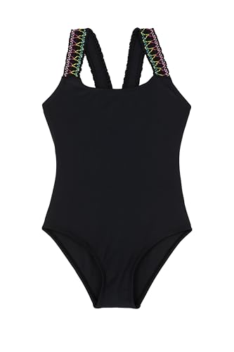 Image of Gottex Kids Ruffle Love Scoop Neck One Piece Swimsuit Chlorine Fade Resistant and Built-in UPF UV 50+ Protection