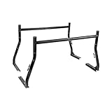 AA-Racks 800Ibs Capacity Extendable Steel Pick-Up Truck Ladder Rack Two-bar Set with Unique Design...