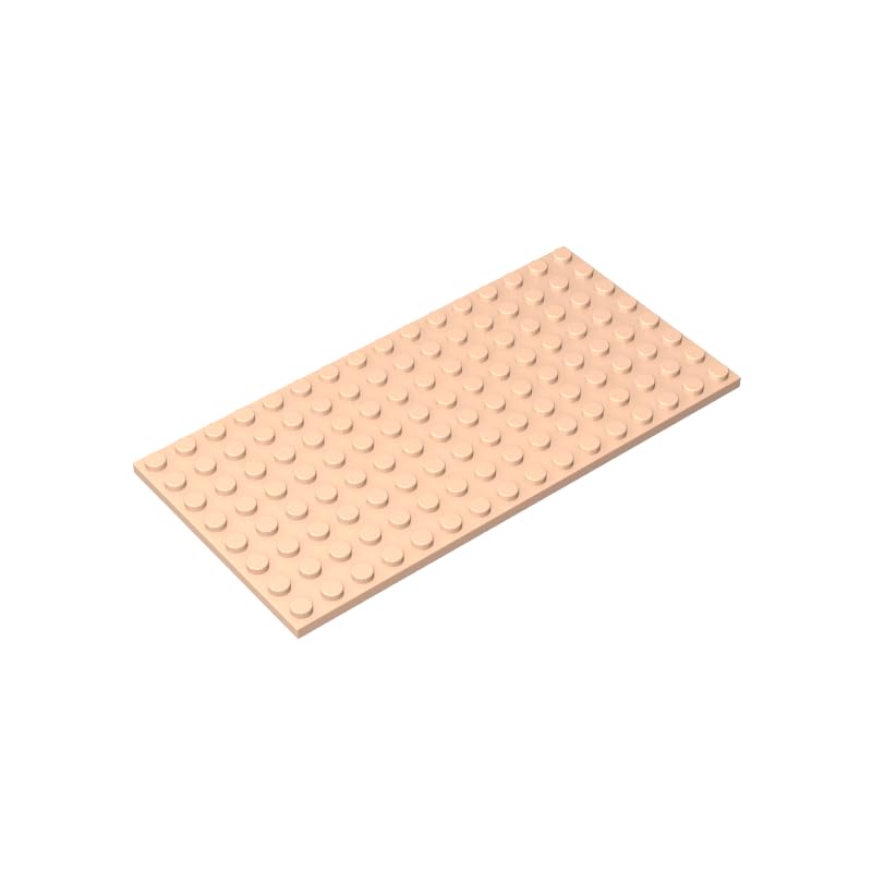 92438 Foundation Plate Plate 8x16 5Pieces GDS-529 Compatible with Lego Building Blocks Color:Light Nougat 283 — image 1