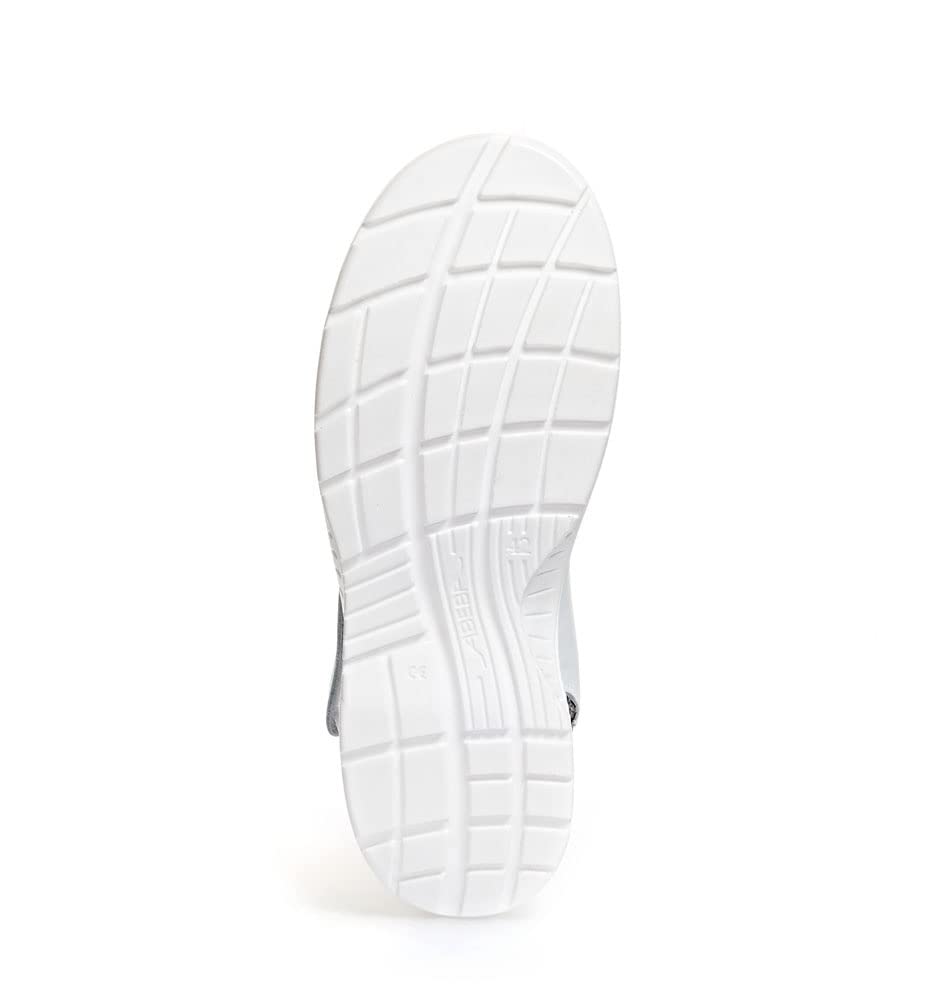 Abeba Clog 711030 - x-Light, Glattleder Weiß, zertifiziert, Größe 41