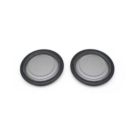 車用フロントリアドアミッドレンジスピーカーカバー ツイーターホーンカバートリム 1 2 3 4シリーズ F20 F22 F23 F30 F31 F35 F33 F36 F82対応(2pcs Black Midrange)