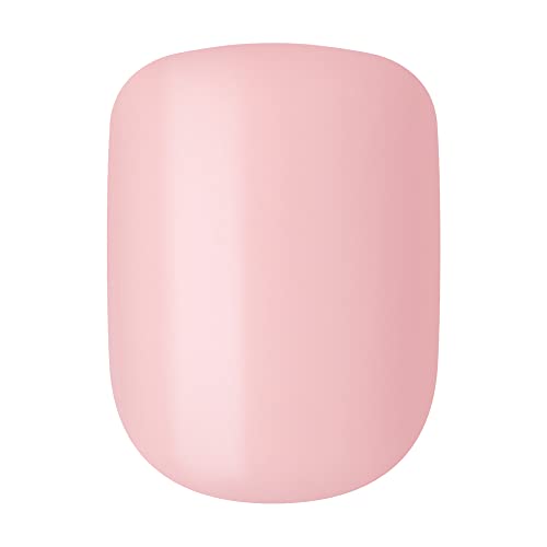 Kiss Impress Color Polish-Free Solid Color Press On Nails, Purefit Technology, Short Length, 'Pick Me Pink', Includes Prep Pad, Mini Nail File, Cuticle Stick And 30 Fake Nails #TOP2