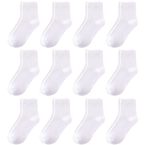 Baby Socks 10/12 Pack for Toddler Boys and Girls Kids,Infant Cute Cotton Crew Baby Socks