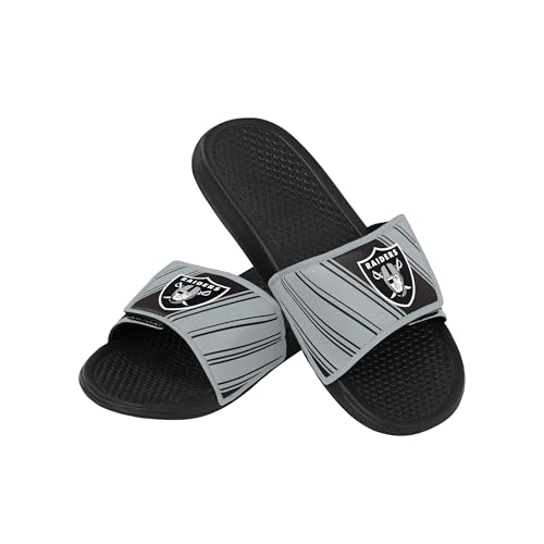 Image of FOCO mens NFL Team Logo Legacy Sport Slide Sandals