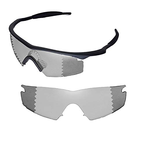 Walleva Replacement Lenses or Lenses with Black Nosepad for Oakley M Frame Strike