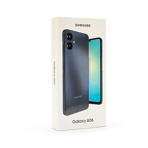 Samsung Galaxy A06 4G LTE GSM Unlocked (128GB + 4GB) Latin American Stock SM-A065M/DS (for Tmobile, Metro, Mint, & Global) 6.7' Dual Sim 50MP Dual Cam - (Black)